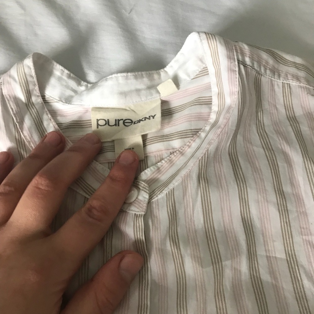 DKNY button down oversized boyfriend